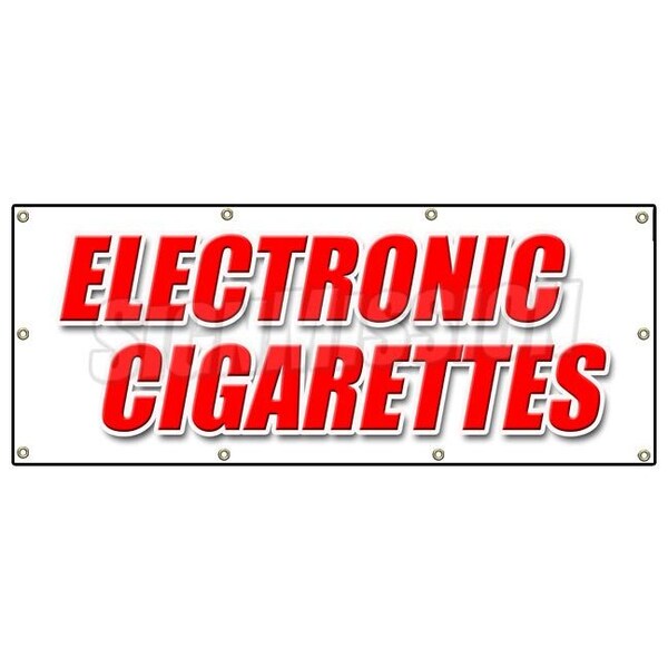 ELECTRONIC CIGARETTES BANNER SIGN hookah pens e-hookahs vape pipes
